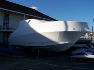 Sports boat shrink wrap