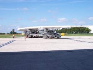 Airbus A380 Superjumbo shrink wrap