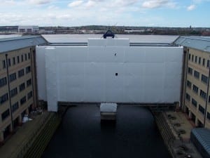 HM Revenue and Customs Building Grit Blasting Containment