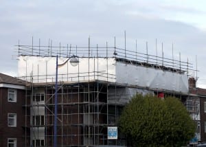 Union Street Scaffold Shrink Wrap