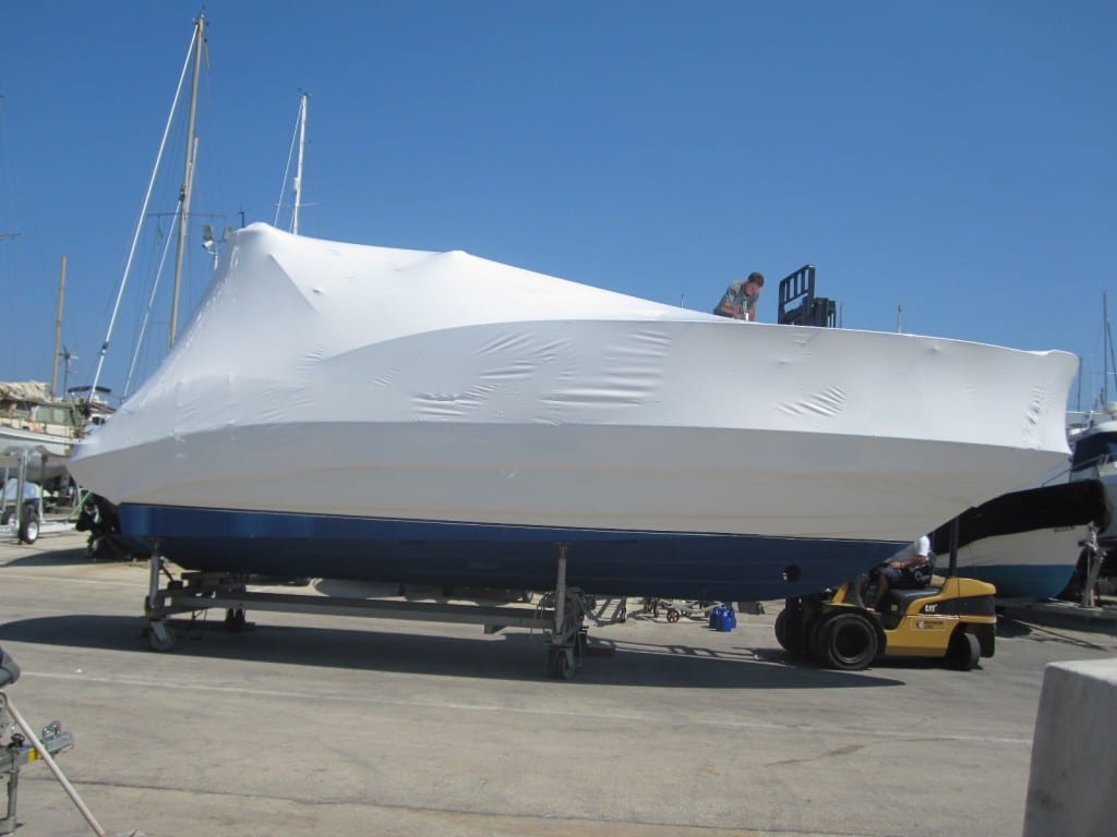Boat covers for exhibition movements