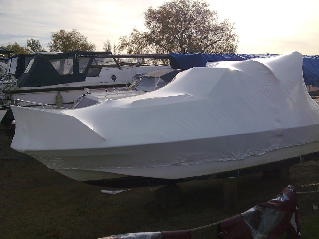 Shrink wrapping boats