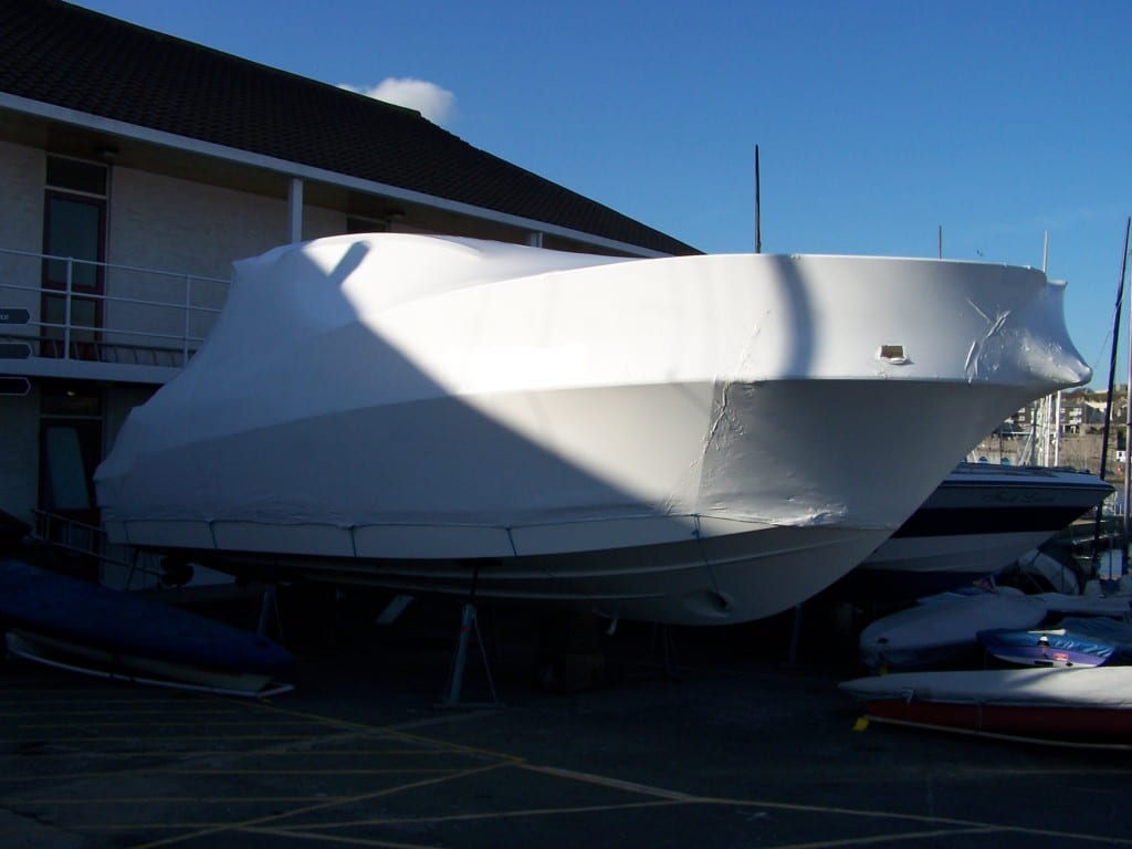 Sports boat shrink wrap