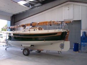 Cornish Crabber shrink wrapped - Transport to Canada - Tufcoat