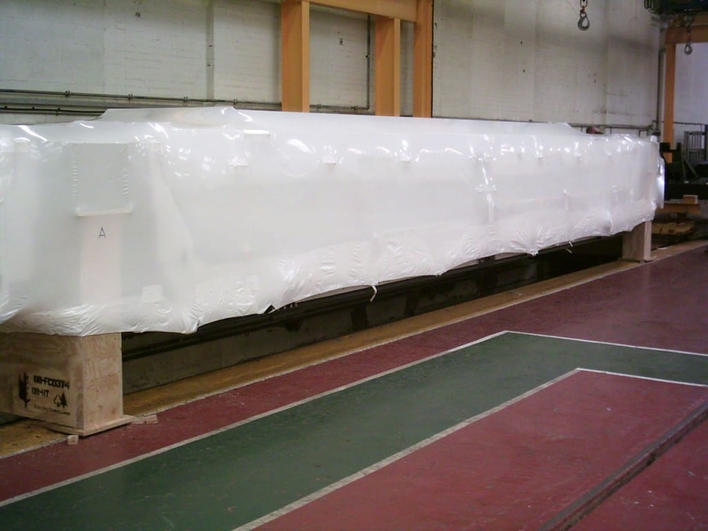 Train carriage shrink wrap covers