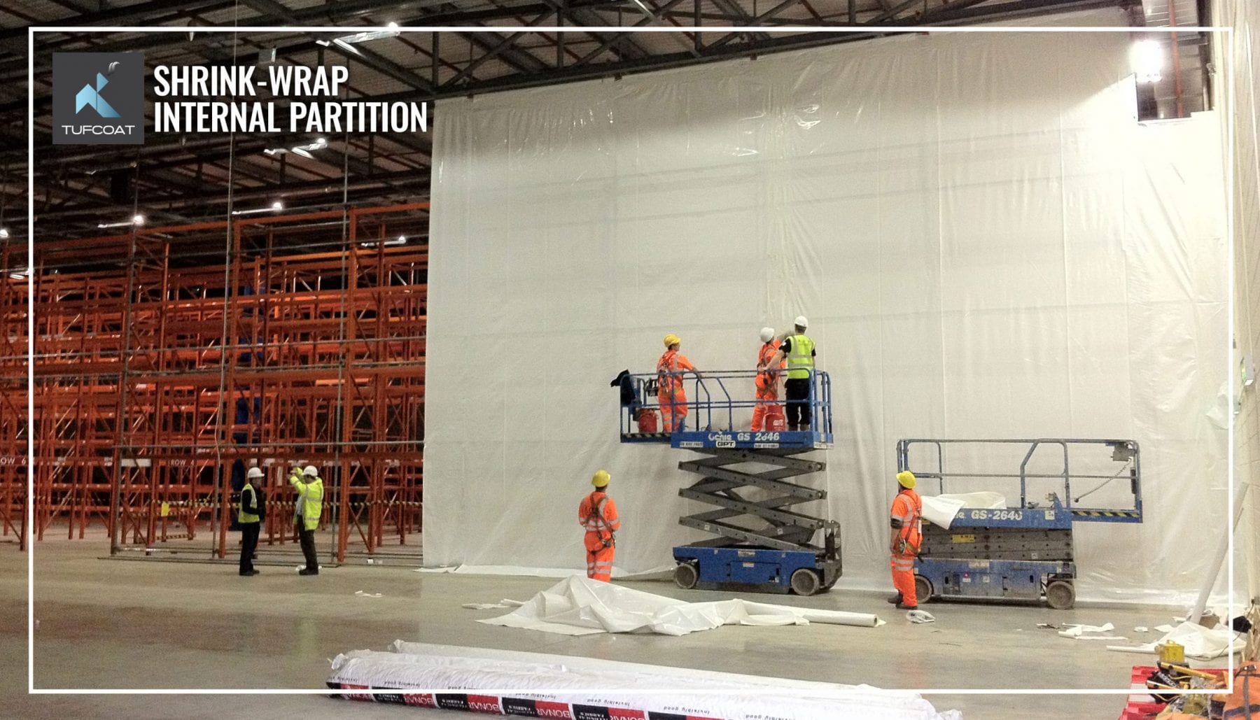 Tufcoat-Scaffold-shrink-wrap-internal-partition-banner