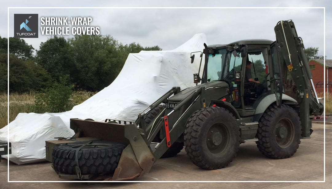 Industrial Shrinkwrap protects modules or objects during storage or transit