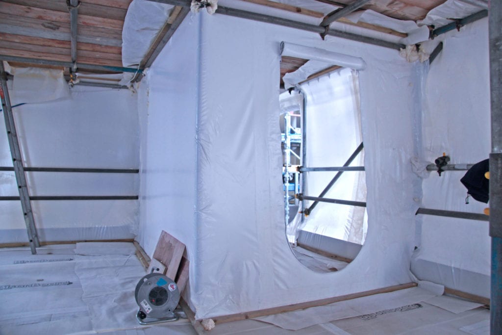 Zipped Access Door used to create final seal Airlock