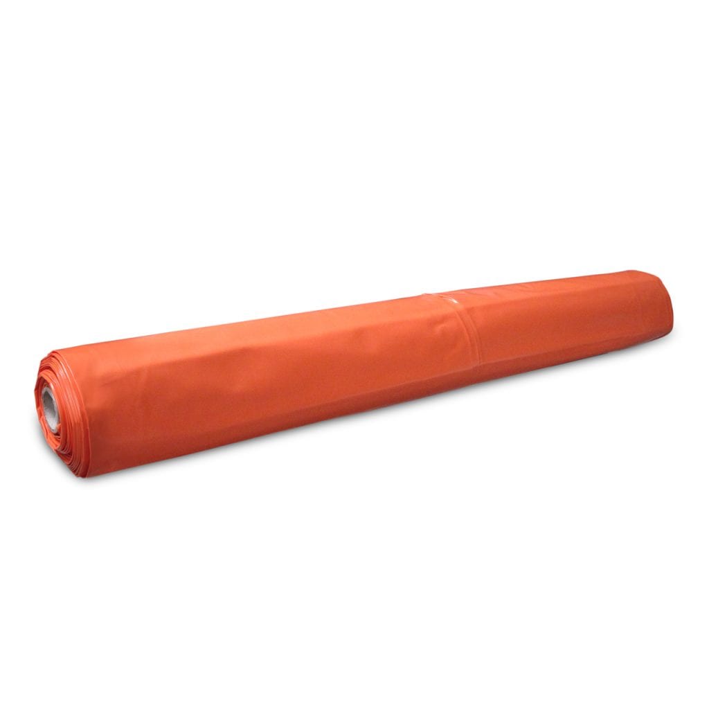 300 micron, Flame retardant, Orange, Scaffold Shrinkwrap, 7m x 15m