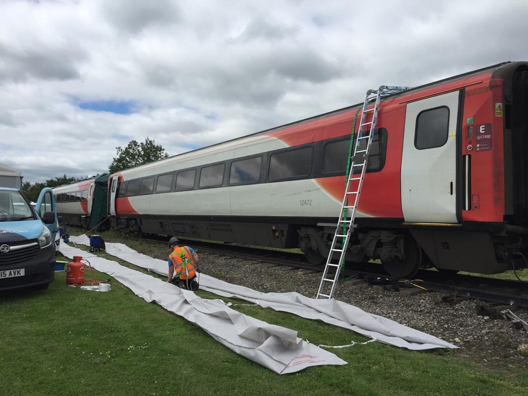 Rolling stock storage covers