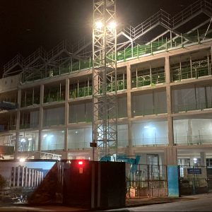 shrink wrap installation at Oxford University's life and mind building