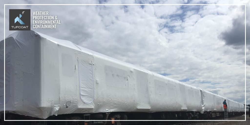 Rolling stock storage covers