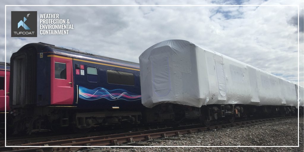 Rolling stock storage covers