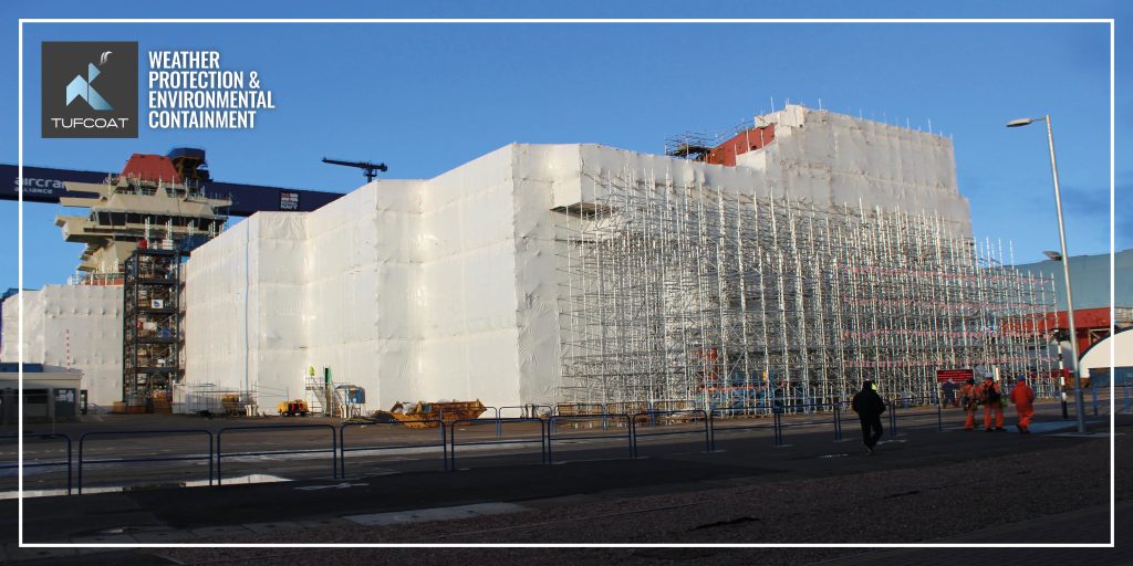 Large Scale Coastal Scaffold Shrink-Wrap